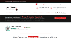 Desktop Screenshot of chefclement.com