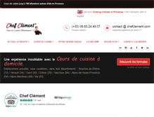 Tablet Screenshot of chefclement.com